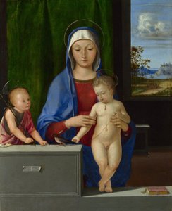 La Vergine e il Bambino con San Giovanni da Antonio da Solario